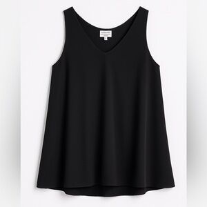 ARMANI COLLEZIONI. A line swing top. Black. $425 Retail